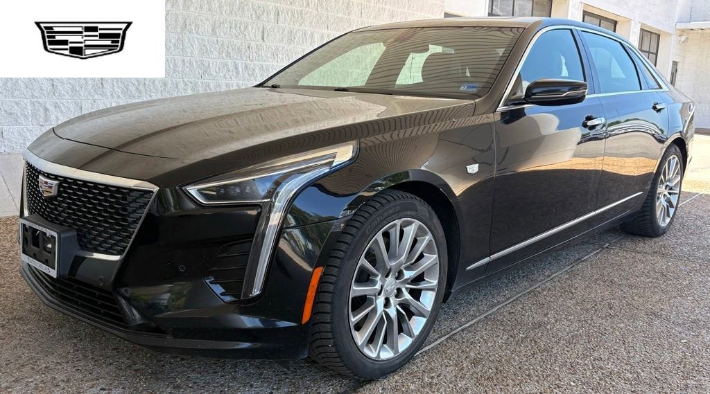 2019 Cadillac CT6 Luxury AWD in Black Raven — front three-quarter view