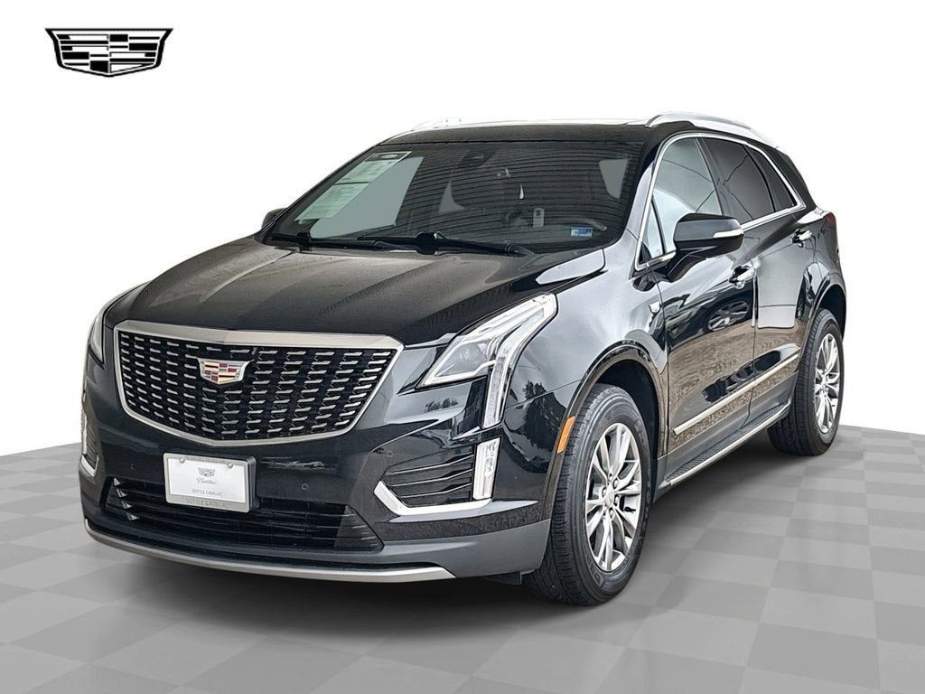 2023 Cadillac XT5 Premium Luxury in Stellar Black Metallic — front three-quarter view