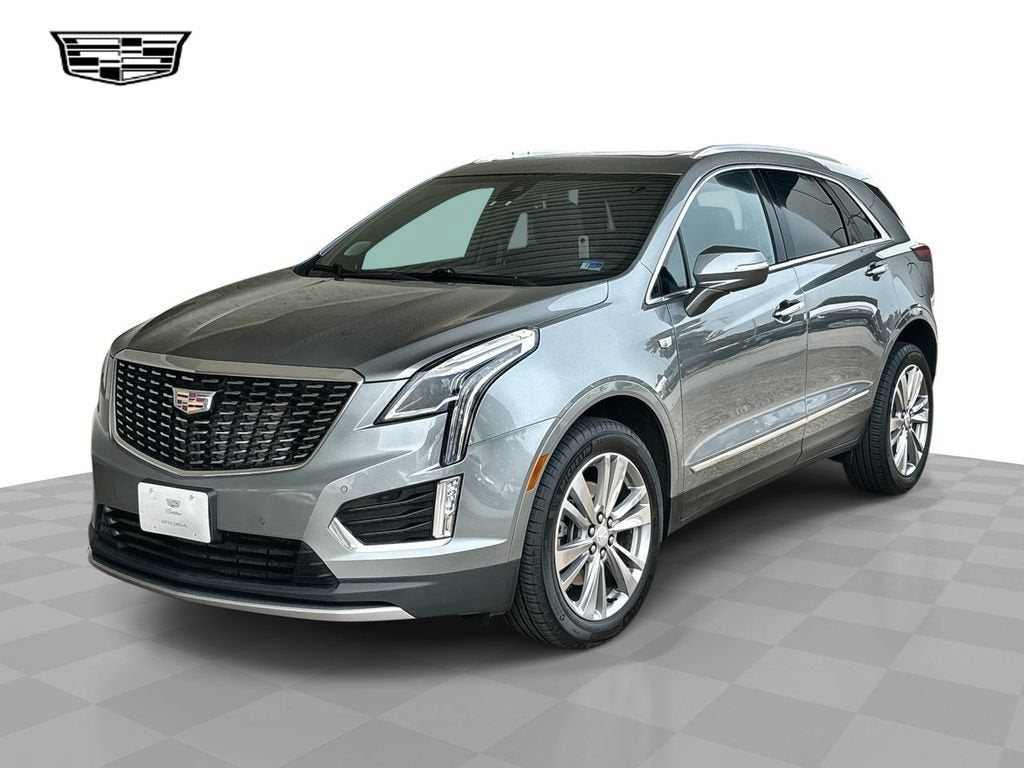 2024 Cadillac XT5 Premium Luxury in Argent Silver Metallic — front three-quarter view