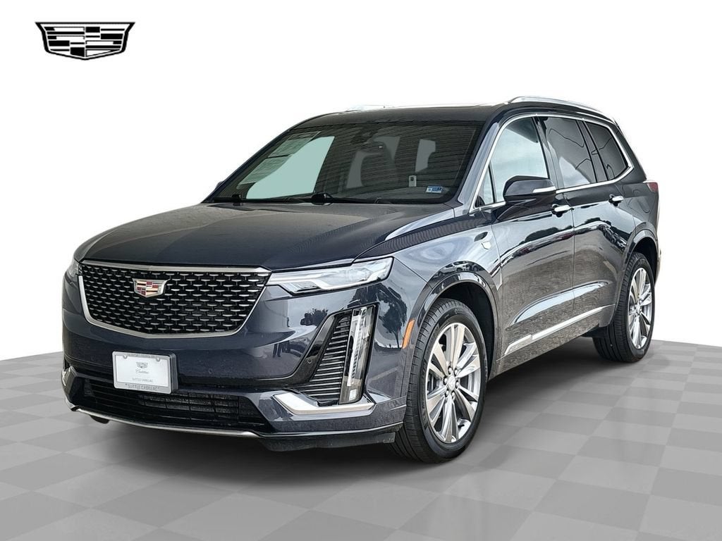 2025 Cadillac XT6 Premium Luxury in Midnight Sky Metallic — front three-quarter view