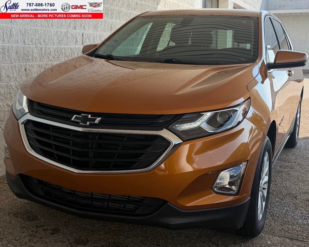 2019 Chevrolet Equinox LT in Orange Burst Metallic — front three-quarter view