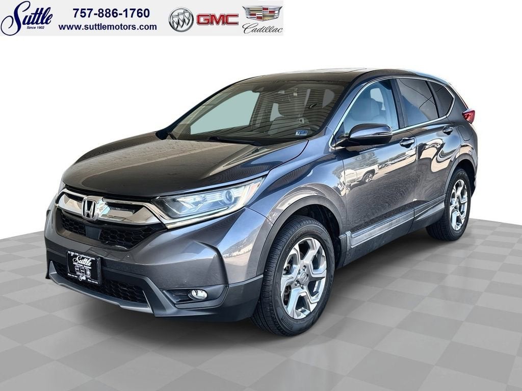 2017 Honda CR-V EX-L in Gray — front three-quarter view