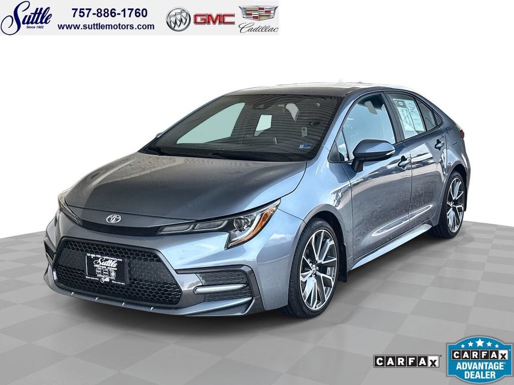 2021 Toyota Corolla SE in Gray — front three-quarter view