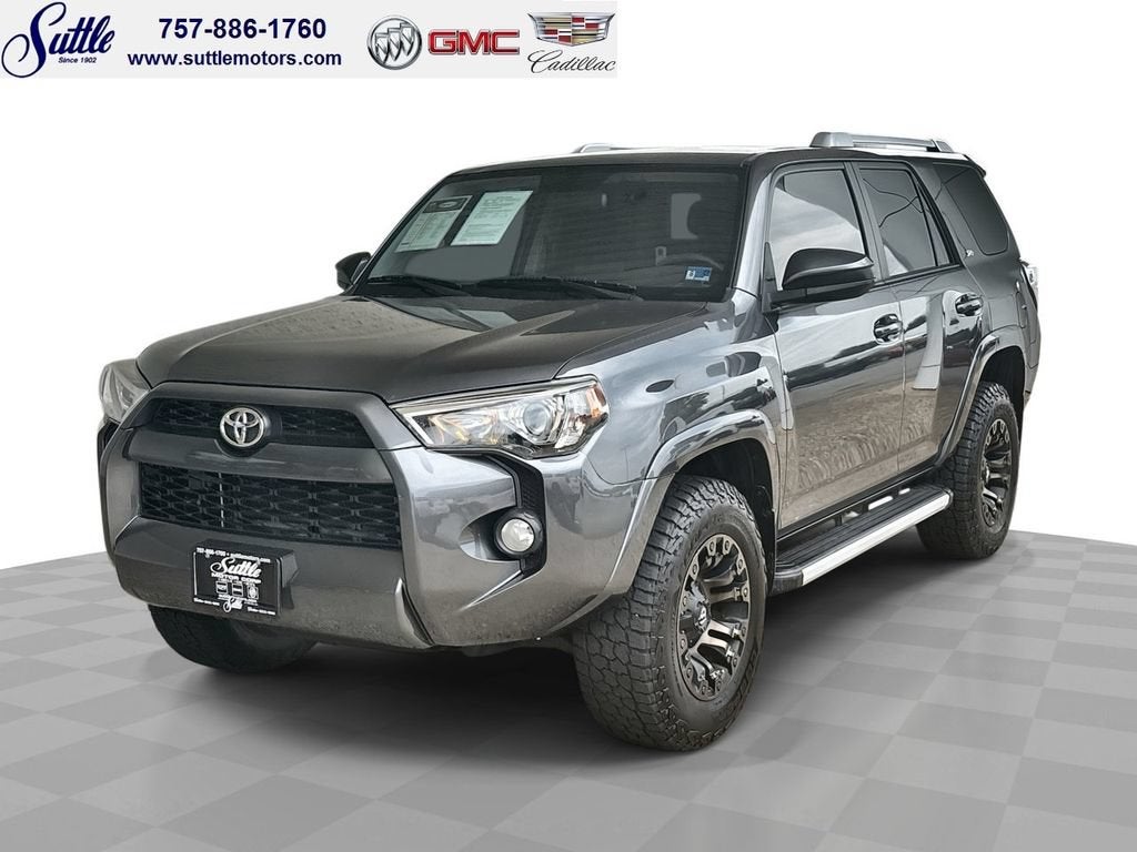2018 Toyota 4Runner SR5 in Gray — front three-quarter view
