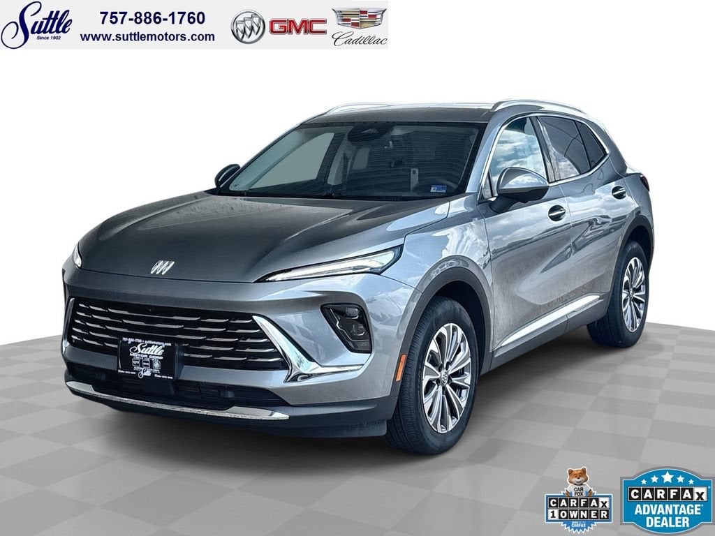 2025 Buick Envision Preferred in Moonstone Gray Metallic — front three-quarter view
